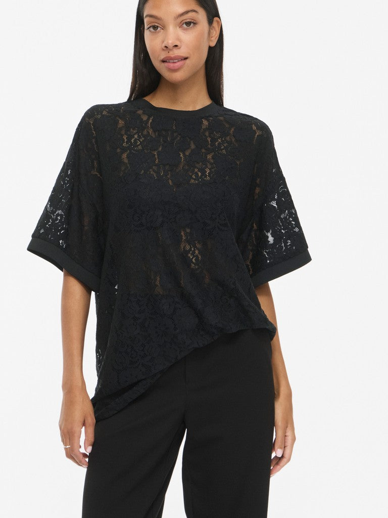 Viandrina blondebluse - sort